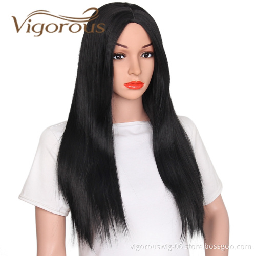 Cheapest High Quality Long High Temperature Fiber For Black Women Ombre Wholesale Synthetic Wigs Heat Resistant Hair